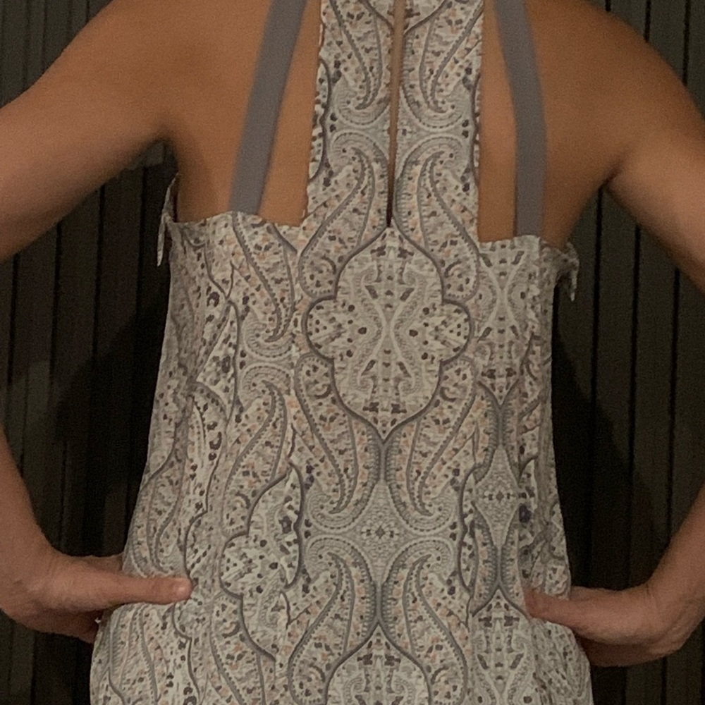 BCBG top Paisley design